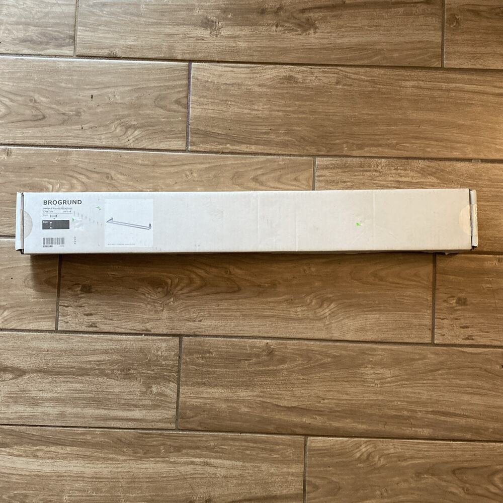 IKEA Brogrund 26.5"x5" Stainless Steel Bathroom TOWEL RACK 303.285.34 NIB NEW